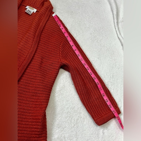 Talbots Peach Cashmiere & Silk Cardigan Sweater - Large (Petite) - Picture 9 of 9